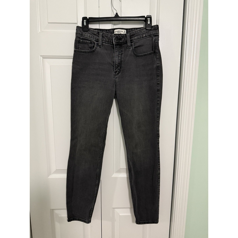 Abercrombie & Fitch Jeans Women 26/2r Black The Skinny High Rise Stretch
